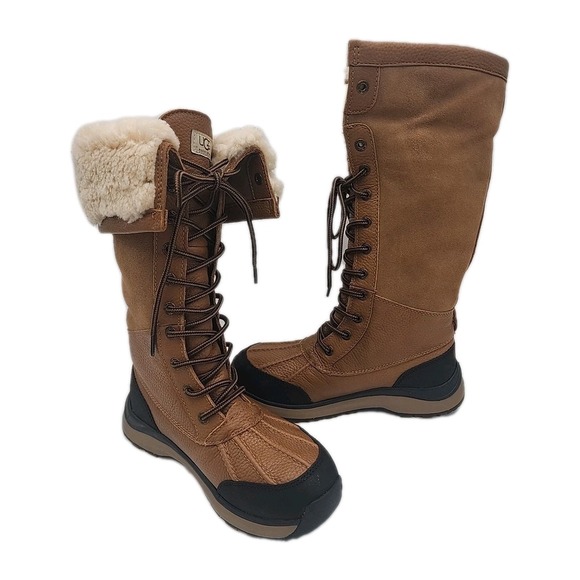 New UGG Adirondack III Chestnut Tall Waterproof Snow Boots Size US 5.5 Women